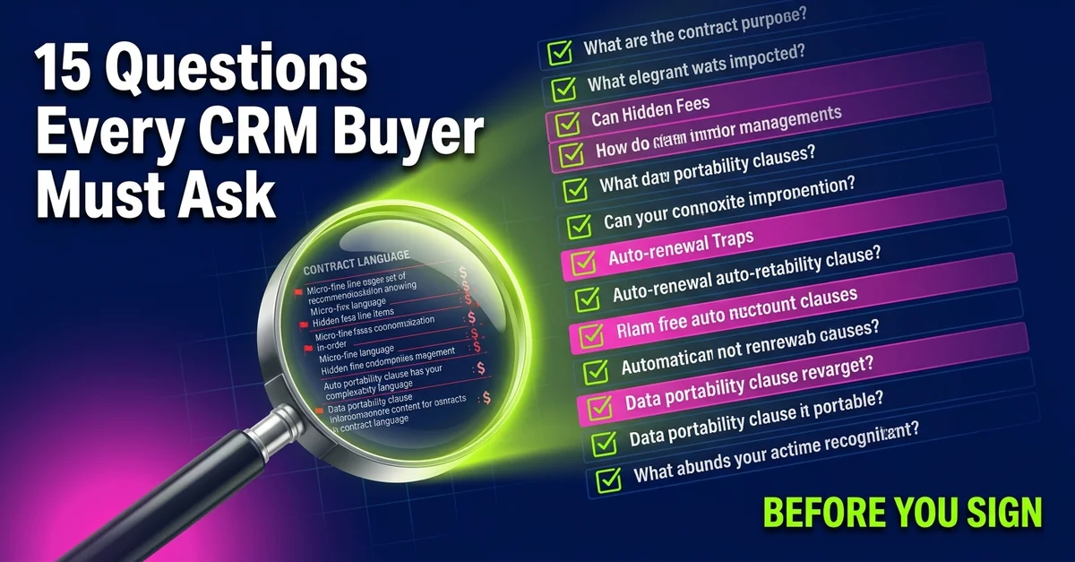 AI CRM Buying Checklist: 15 Questions to Ask Before You Sign